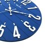 Mateo Blue Engineered Wood Wall Clock