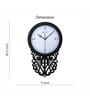 Electa White & Black Engineered Wood Wall Clock