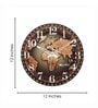 Gladus Brown Engineered Wood Wall Clock