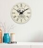 Alpa Brown Engineered Wood Wall Clock