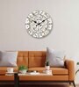 Matrix White Engineered Wood Wall Clock