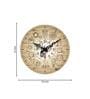 Orem Multicolour Engineered Wood Wall Clock