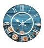 Fegan Multicolour Engineered Wood Wall Clock
