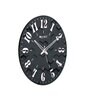 Montana Black & White Engineered Wood Wall Clock