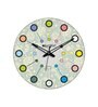 Adele Multicolour Engineered Wood Wall Clock