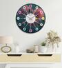 Elegant Multicolour Engineered Wood Wall Clock