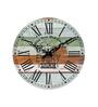 Porco Multicolour Engineered Wood Wall Clock