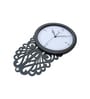 Electa White & Black Engineered Wood Wall Clock