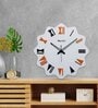 Imprisoned White Engineered Wood Wall Clock