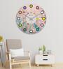 Raphael Multicolour Engineered Wood Wall Clock