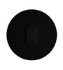 Montana Black & White Engineered Wood Wall Clock