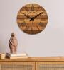 Montage Multicolour Engineered Wood Wall Clock