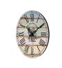 Claude Multicolour Engineered Wood Wall Clock