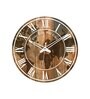 Lavery Brown Engineered Wood Wall Clock