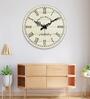 Alice Multicolour Engineered Wood Wall Clock