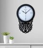 Electa White & Black Engineered Wood Wall Clock