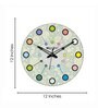 Adele Multicolour Engineered Wood Wall Clock