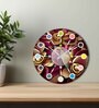 Calathus Multicolour Engineered Wood Wall Clock
