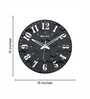 Montana Black & White Engineered Wood Wall Clock