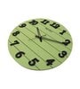 Sergio Green Engineered Wood Wall Clock