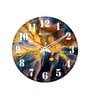 Vrikshya Multicolour Engineered Wood Wall Clock