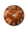 Lauren Brown Engineered Wood Wall Clock
