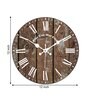 Forever Brown Engineered Wood Wall Clock