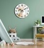 Barrio Multicolour Engineered Wood Wall Clock