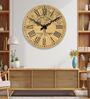 Charles Multicolour Engineered Wood Wall Clock