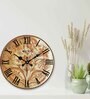 Tokyo Multicolour Engineered Wood Wall Clock