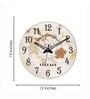 Emilia Multicolour Engineered Wood Wall Clock