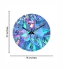 Krypto Blue Engineered Wood Wall Clock