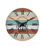 Amalia Multicolour Engineered Wood Wall Clock