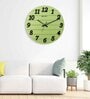 Sergio Green Engineered Wood Wall Clock