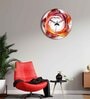 Crawler Multicolour Engineered Wood Wall Clock