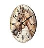 Holly Brown Engineered Wood Wall Clock