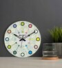 Adele Multicolour Engineered Wood Wall Clock