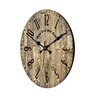 Prague Brown Engineered Wood Wall Clock