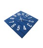 Babel Blue Engineered Wood Wall Clock