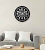 Manderley Black Engineered Wood Wall Clock