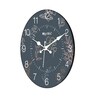 Amora Grey Engineered Wood Wall Clock