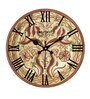 Bennett Brown Engineered Wood Wall Clock
