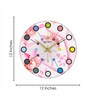 Berezne Multicolour Engineered Wood Wall Clock