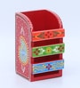 Multicolour Engineered Wood Pen Stand