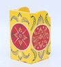 Yellow & Red Engineered Wood Pen Stand