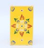 Floral Yellow Engineered Wood Pen Stand