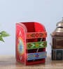 Multicolour Engineered Wood Pen Stand
