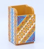 Multicolour Engineered Wood Pen Stand