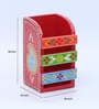 Multicolour Engineered Wood Pen Stand