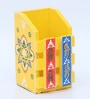 Yellow & Blue Engineered Wood Pen Stand